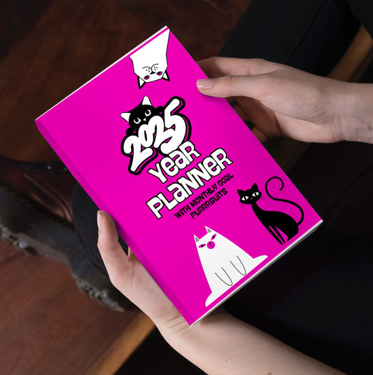 The Cat Lovers 2025 Planner in Pink